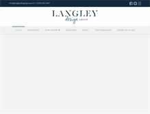 Tablet Screenshot of langleydesigngroup.com